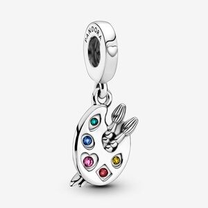 Pandora Artist's Palette Dangle Charm Art Painting
